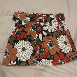 Show Me Your MuMu multicolored mini skirt with tie front